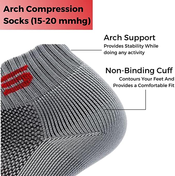 5 Pair Pro Ankle Compression Socks - Image 4