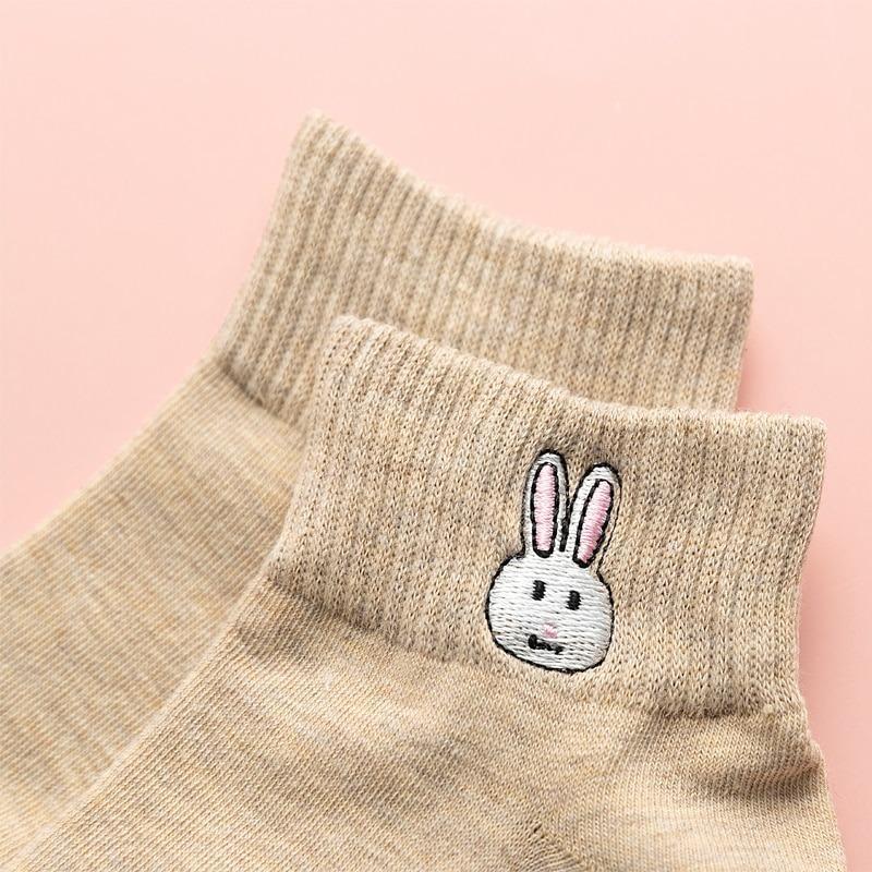 Quirky Cotton Ankle Socks - Pair of 5 - Image 6