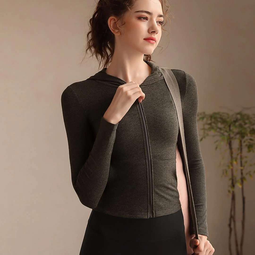 Slim Fit Track Jacket For Women - Image 2