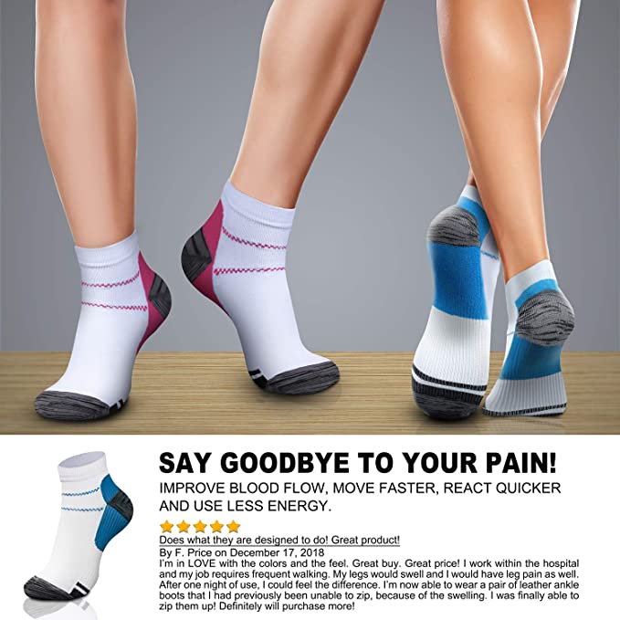6 Pair Compression Socks - Image 9